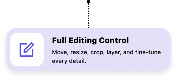 Full editing control